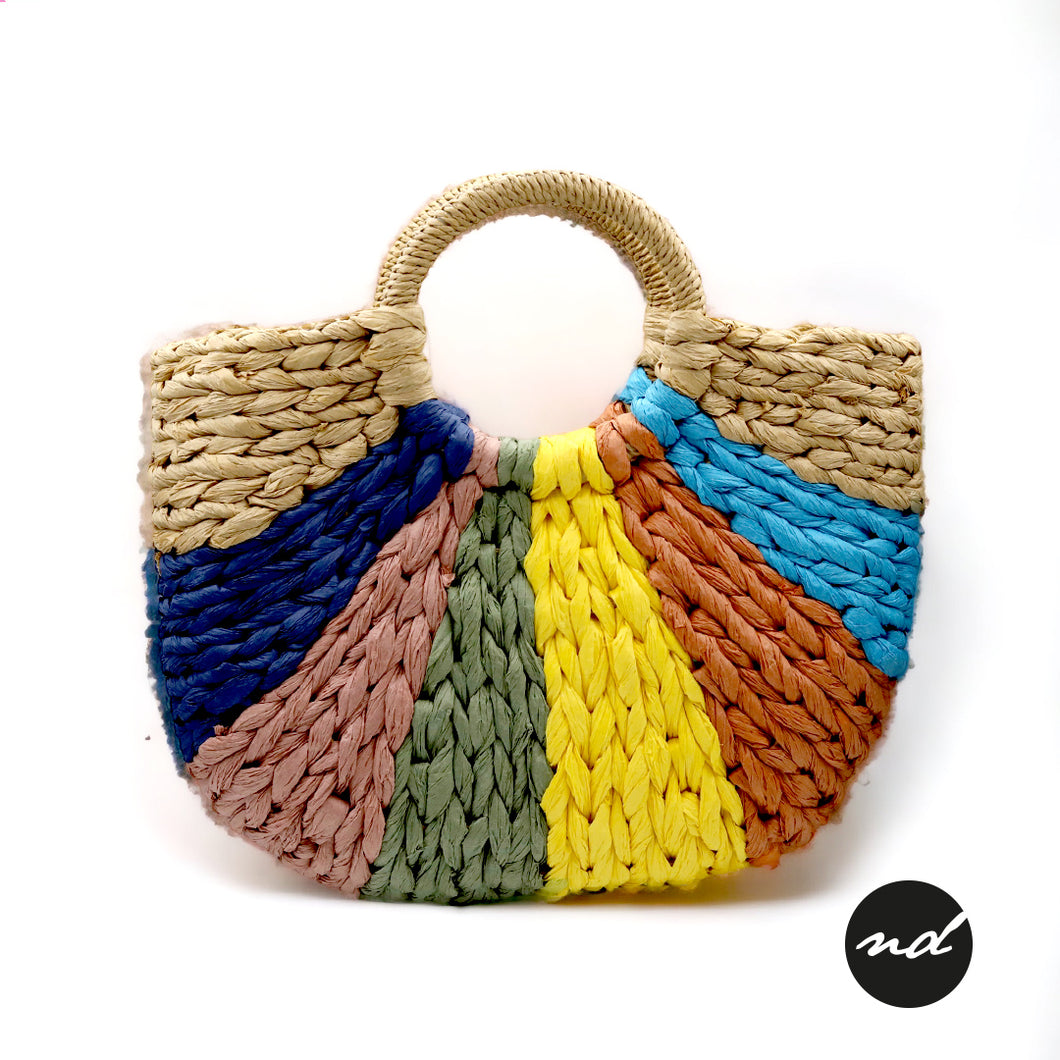 Multicolor Braided Handbag