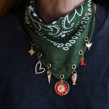 Load image into Gallery viewer, Green Spell Charm Bandana