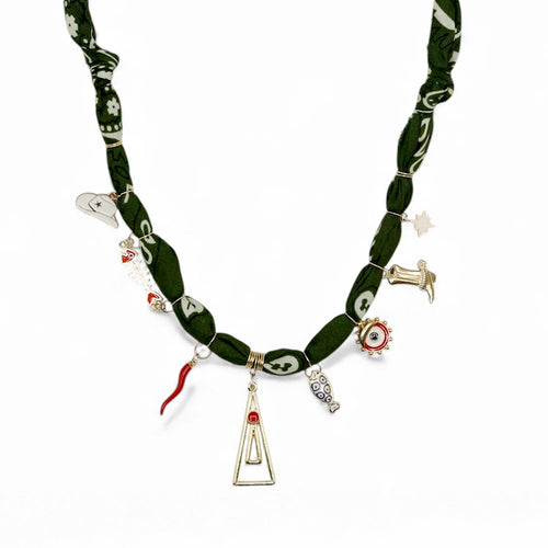 Green Spell Charm Necklace