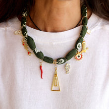 Load image into Gallery viewer, Green Spell Charm Necklace