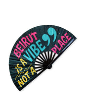 Load image into Gallery viewer, Beirut... Is a Vibe XL Hand Fan