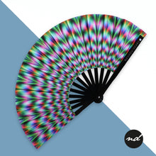 Load image into Gallery viewer, Blurred Lines Rave UV Hand Fan