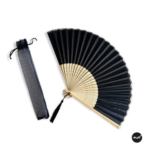 Vibrant Plain Colored Purse Hand Fan