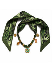 Load image into Gallery viewer, Botanical Bloom Bandana Charm Necklace