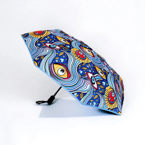 Blue Gaze Umbrella and Tumbler Gift Box