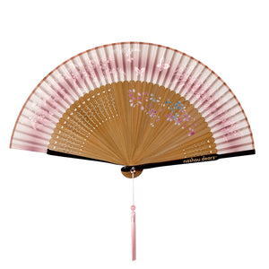 Blush Garden Purse Hand Fan