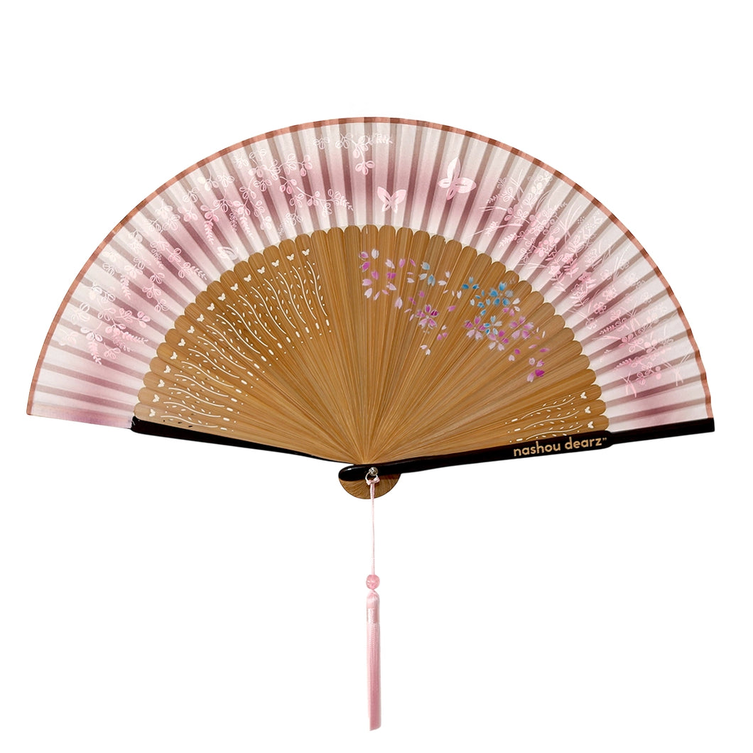 Blush Garden Purse Hand Fan