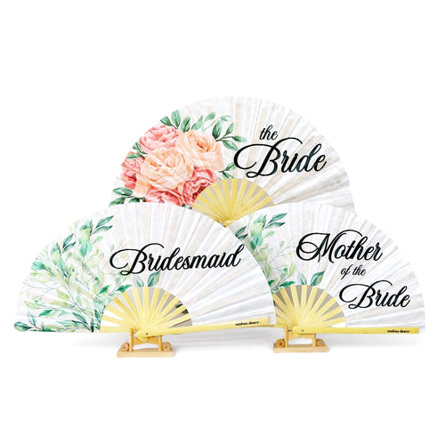The Bridal Crew Hand Fan Set