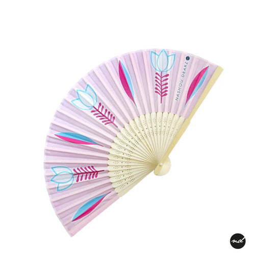 Bubble Gum Shaffeh Purse Hand Fan