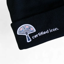 Load image into Gallery viewer, Certified Icon Black Patch + Embroidered Beanie