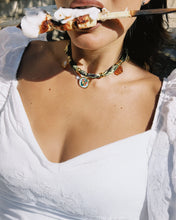 Load image into Gallery viewer, Botanical Bloom Bandana Charm Necklace