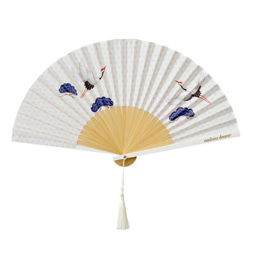 Cloud Crane Purse Hand Fan