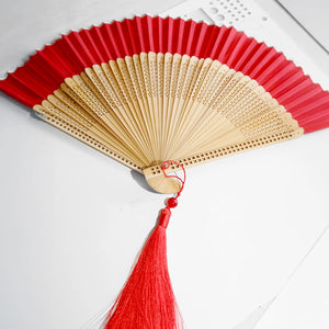 Crimson Grace Purse Hand Fan