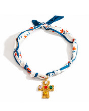 Load image into Gallery viewer, Crossroads Bandana Charm Necklace