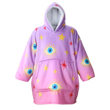 Load image into Gallery viewer, Enchanted Eyes Wearable Fleece Blanket Hoodie