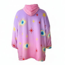 Load image into Gallery viewer, Enchanted Eyes Wearable Fleece Blanket Hoodie