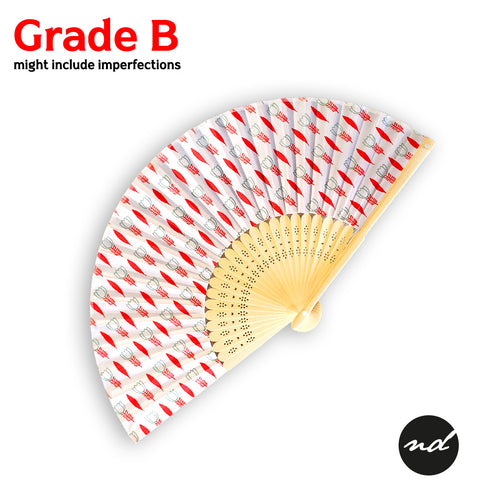 GRADE B Shaffeh Pattern Purse Hand Fan