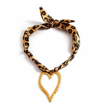 Load image into Gallery viewer, Wild Heart Bandana Charm Necklace