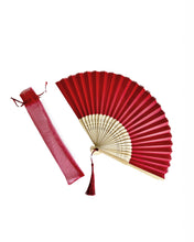 Load image into Gallery viewer, Vibrant Plain Colored Purse Hand Fan