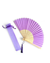 Load image into Gallery viewer, Vibrant Plain Colored Purse Hand Fan