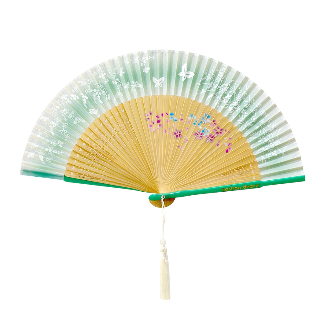 Morning Garden Purse Hand Fan
