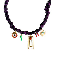 Load image into Gallery viewer, Purple Spell Charm Necklace