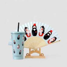 Load image into Gallery viewer, Nash Family Stainless Steel Tumbler and Hand Fan