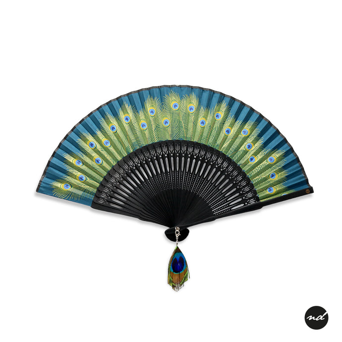 Peacock Opulence Laguna Purse Hand Fan