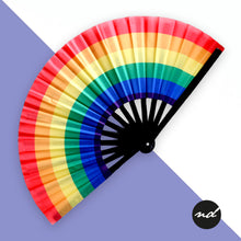 Load image into Gallery viewer, Rainbow Rhythm Hand Fan