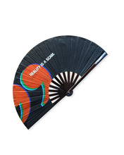 Load image into Gallery viewer, Reality Is a Scam UV GLOW Hand Fan