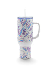 Load image into Gallery viewer, Bubblegum Shaffeh Doodles 40oz Stainless Steel Tumbler