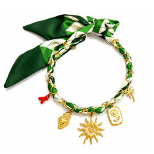Load image into Gallery viewer, Solar Bloom Bandana Charm Necklace