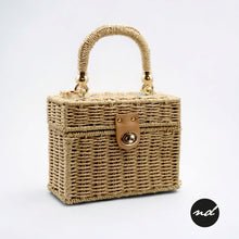Load image into Gallery viewer, Boho Rattan Straw Shoulder Bag
