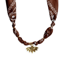 Load image into Gallery viewer, Brown Sun Charm Necklace