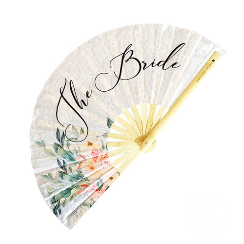 The Bride Floral Hand Fan
