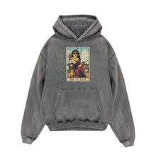 Load image into Gallery viewer, The Cat Lady Tarot Washed Hoodie