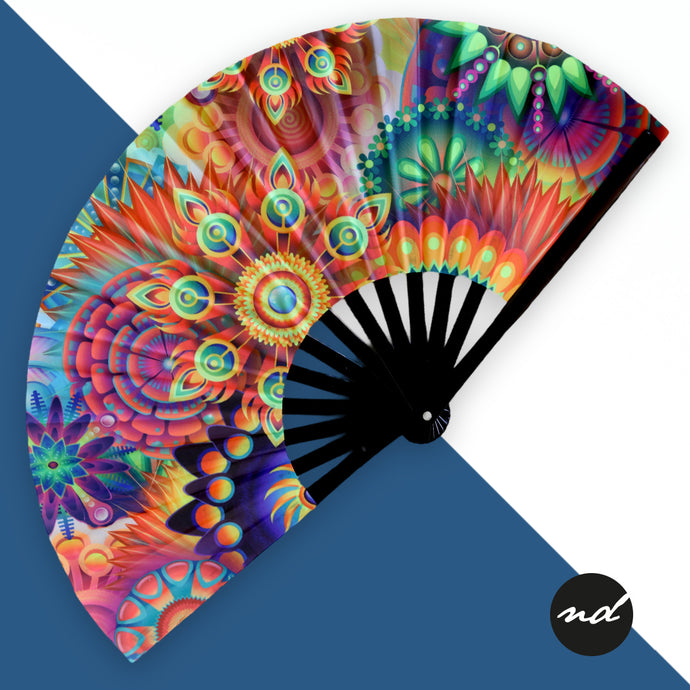 Trippy Blossom Breeze UV Hand Fan