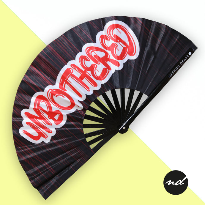 Unbothered Graffiti Hand Fan
