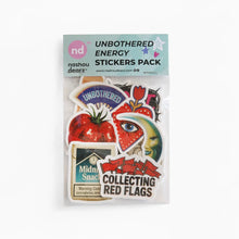Load image into Gallery viewer, Unbothered Energy Stickers Pack (Pack of 10)