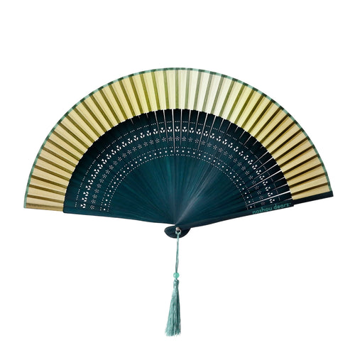 Verdant Noir Purse Hand Fan