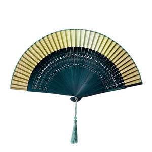 Verdant Noir Purse Hand Fan