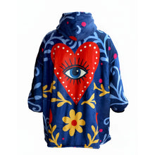 Load image into Gallery viewer, WATCH ME BLOOM Wearable Fleece Blanket Hoodie