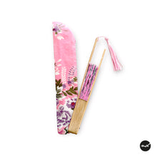 Load image into Gallery viewer, Yamato Style Japanese Blossom in Pink Purse Hand Fan
