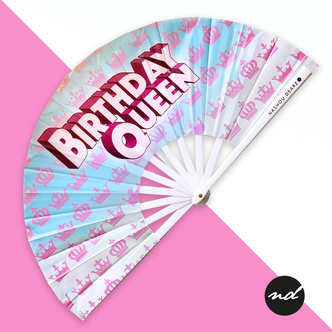 Birthday Queen Hand Fan