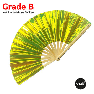 GRADE B Chiquitita Green Vapor Hand Fan