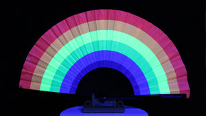 Rainbow Rhythm Hand Fan