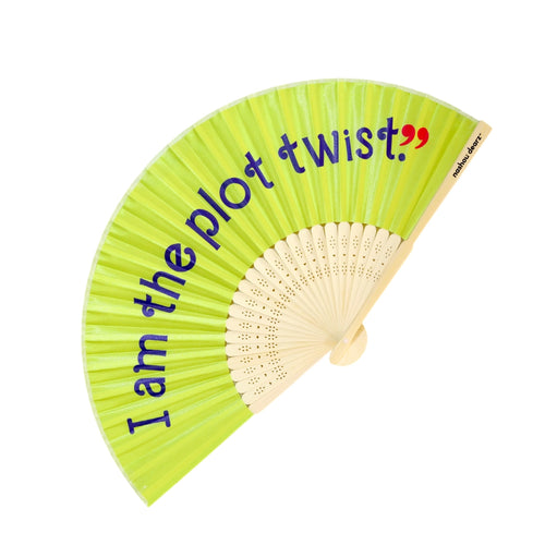 I Am The Plot Twist Purse Hand Fan