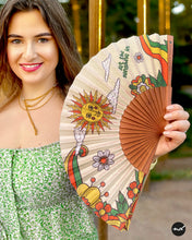 Load image into Gallery viewer, LET THE SUNSHINE IN Premium Wooden Hand Fan