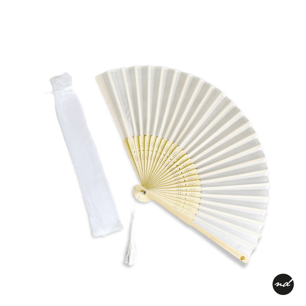 Vibrant Plain Colored Purse Hand Fan